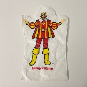 Vintage 1970s Burger King Plastic Hand Puppet Mascot Collectible